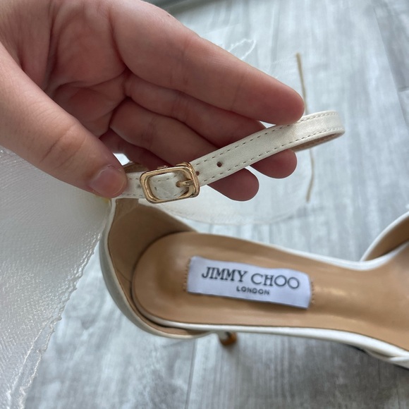 Jimmy Choo Averly 100 White Bow Heels – EU 40 / US 9 - Picture 9 of 11